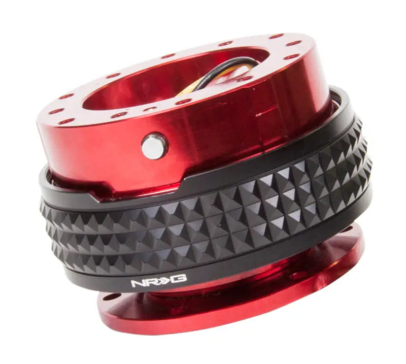 NRG Quick Release Kit - Pyramid Edition - Red Body / Black Ring - Truck & Automotive