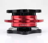 NRG Quick Release SFI SPEC 42.1 - Shinny Black Body / Red Ring - Truck & Automotive