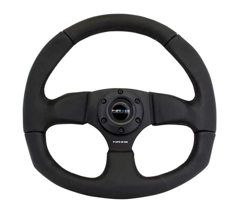 NRG NRG Reinforced Steering Wheel (320mm Horizontal / 330mm Vertical) Leather w/Black Stitching