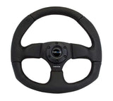 NRG NRG Reinforced Steering Wheel (320mm Horizontal / 330mm Vertical) Leather w/Black Stitching