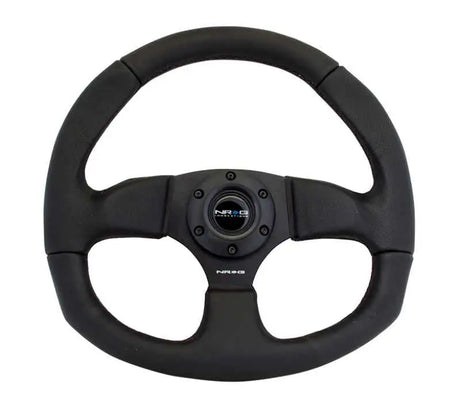 NRG NRG Reinforced Steering Wheel (320mm Horizontal / 330mm Vertical) Leather w/Black Stitching