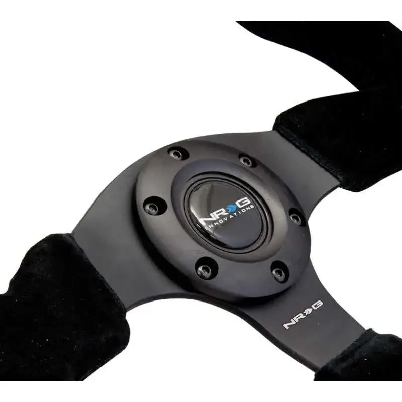 NRG Reinforced Steering Wheel (320mm) Suede w/Black Stitch 