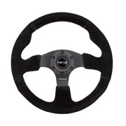NRG NRG Reinforced Steering Wheel (320mm) Suede w/Black Stitch