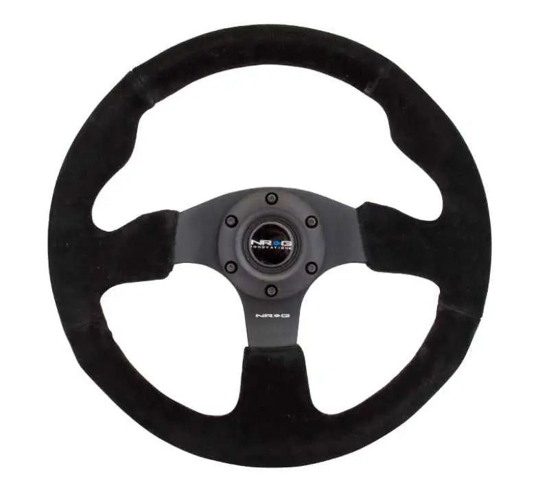 NRG NRG Reinforced Steering Wheel (320mm) Suede w/Black Stitch