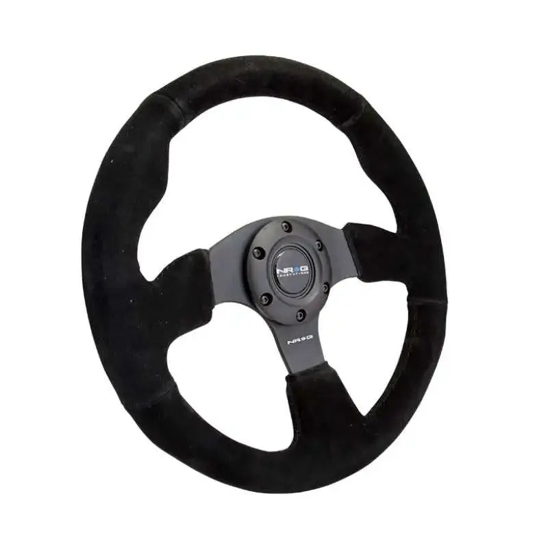NRG Reinforced Steering Wheel (320mm) Suede w/Black Stitch 