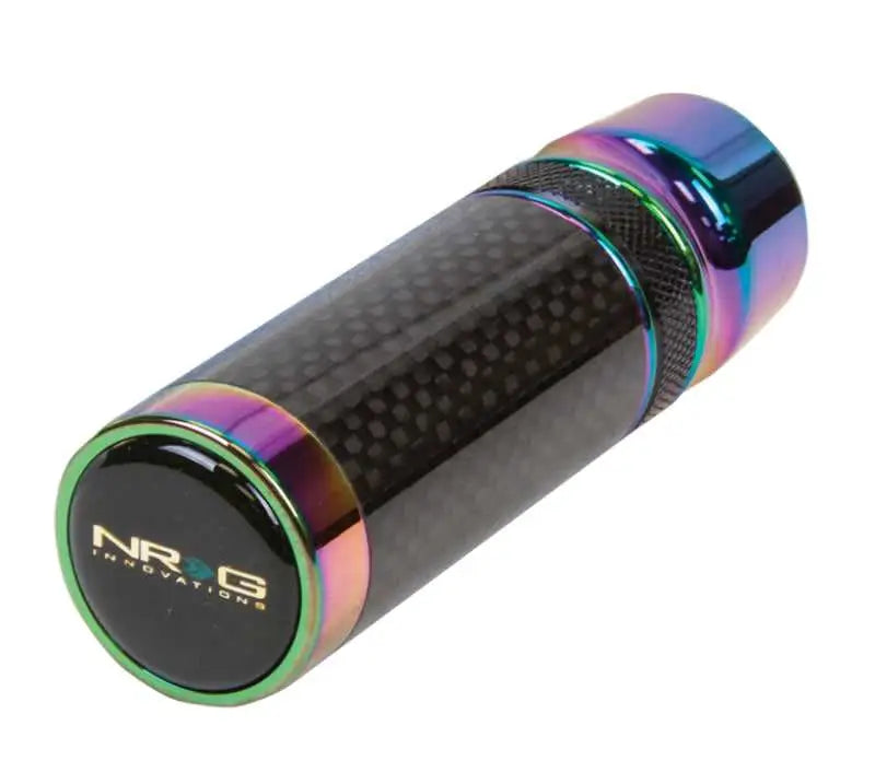 NRG Slimboy Adjustable Shift Knob (M10X1.25) Nissan / Mazda / Toyota - Carbon Fiber / Neochrome 