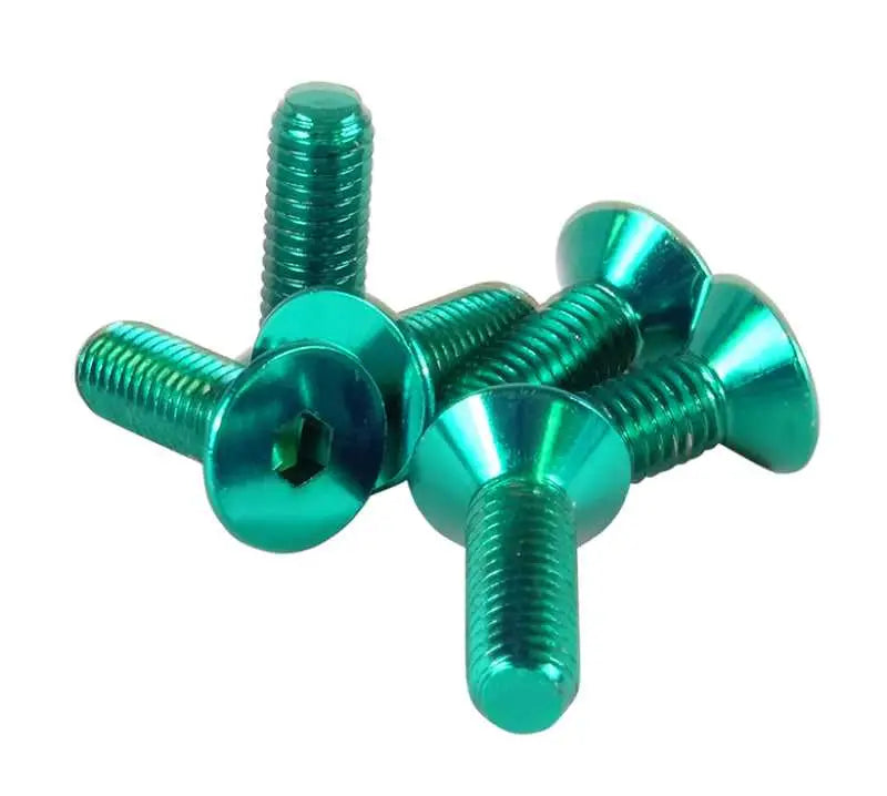 NRG Steering Wheel Screw Upgrade Kit (Conical) - Green 