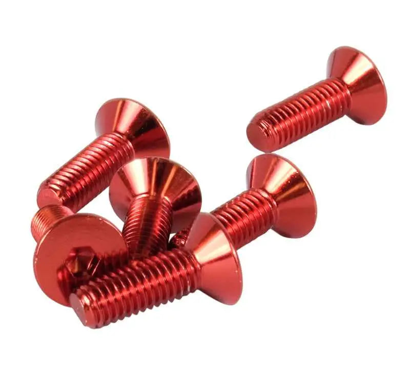 NRG NRG Steering Wheel Screw Upgrade Kit (Conical) - Red