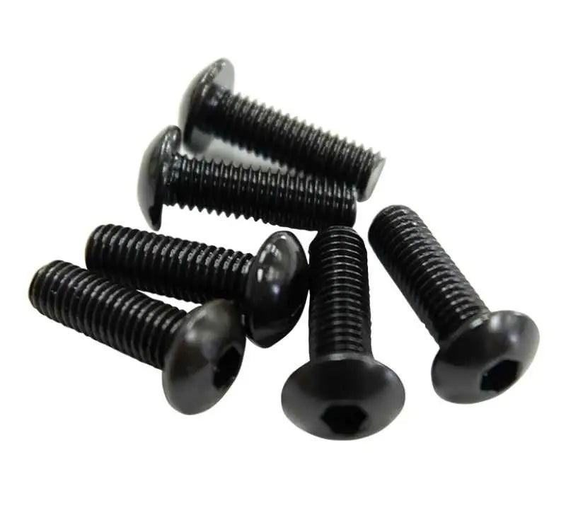 NRG Steering Wheel Screw Upgrade Kit (Flat) - Black 