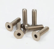Flat head socket cap screws from NRG Titanium Silver Steering Wheel Screw Kit Upgrade
