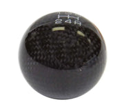 NRG NRG Universal Ball Style Shift Knob (No Logo) - Black Carbon Fiber (5 Speed Pattern)