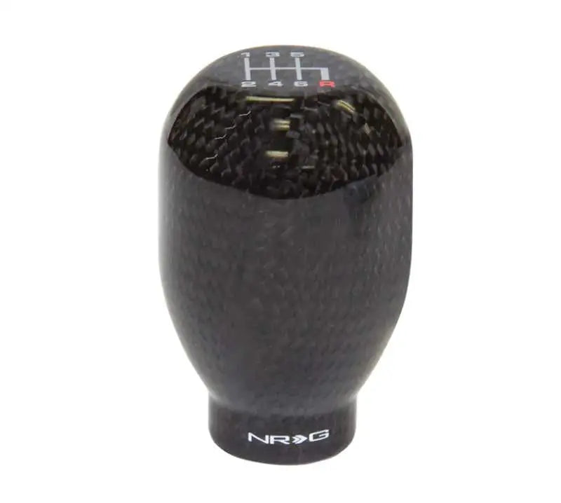 NRG Universal Shift Knob 42mm - Heavy Weight 480G / 1.1Lbs. - Black Carbon Fiber (6 Speed) 