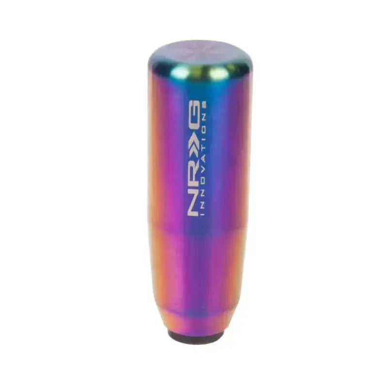 NRG Universal Short Shifter Knob - 3.5in. Length / Heavy Weight .85Lbs. - Multi Color/Neochrome 