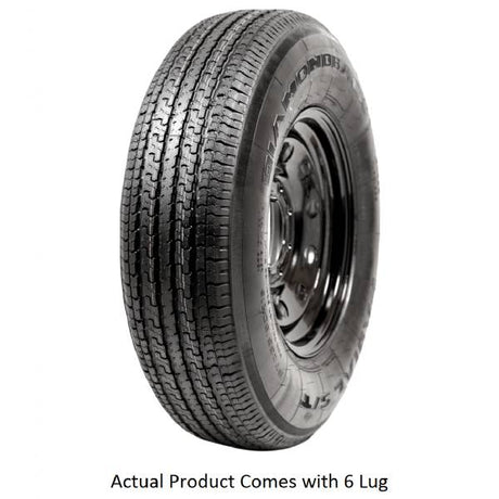 ADB15R45BMDM Taskmaster St205/75R15 8 Ply Diamondback tire on 15" rim for enhanced performance, durability, and reliable traction.