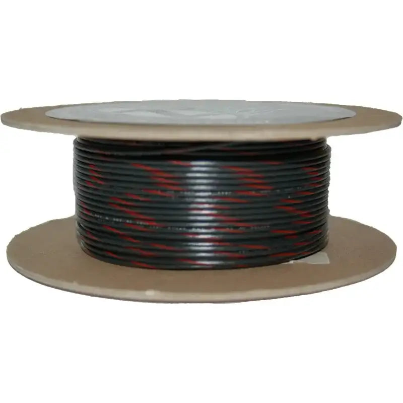 NWR-02-100-20 Namz Custom Cycle 100' Spool 20-Gauge Wire (Black/Red Stripe) - RV and Auto Parts