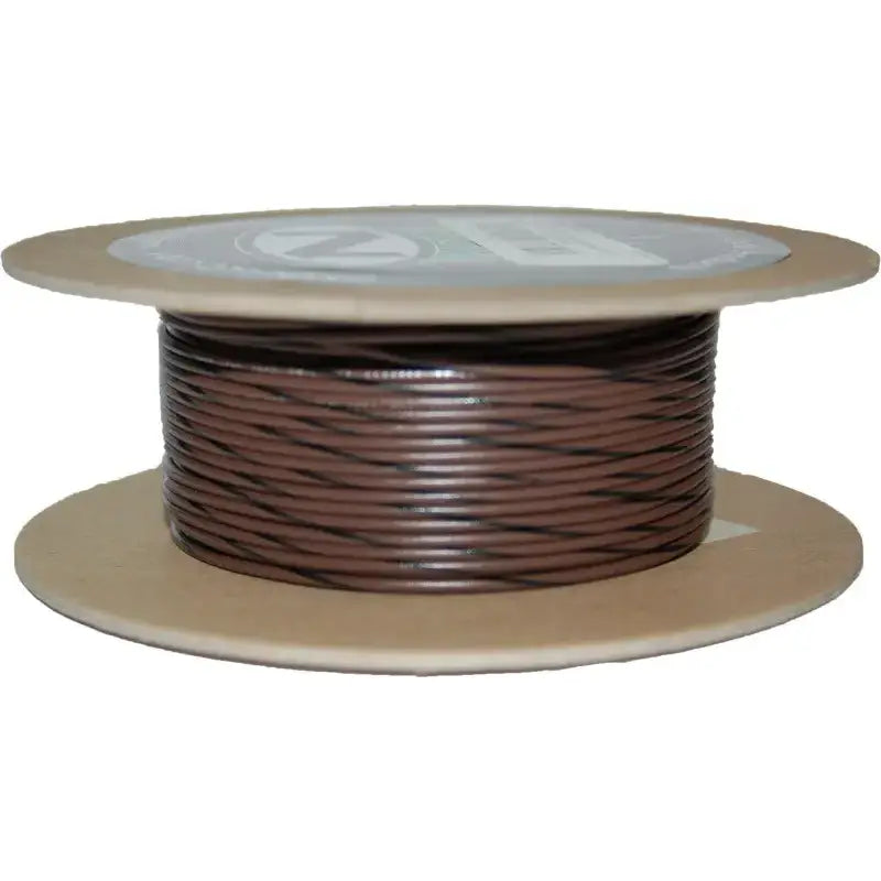 NWR-10-100-20 Namz Custom Cycle 100' Spool 20-Gauge Wire (Brown/Black Stripe) - RV and Auto Parts