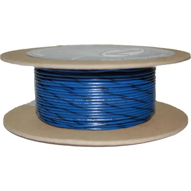 NWR-60-100-20 Namz Custom Cycle 100' Spool 20-Gauge Wire (Blue/Black Stripe) - RV and Auto Parts