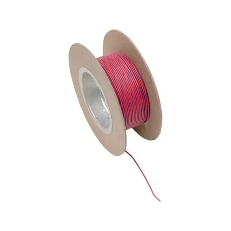 NWR-92-100-20 Namz Custom Cycle 100’ Spool 20-Gauge Wire (White/Red Stripe) - Electrical