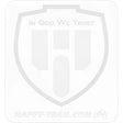 White sticker with shield and In God We Trust on NXPFB230-LT Pro Armor front bumper