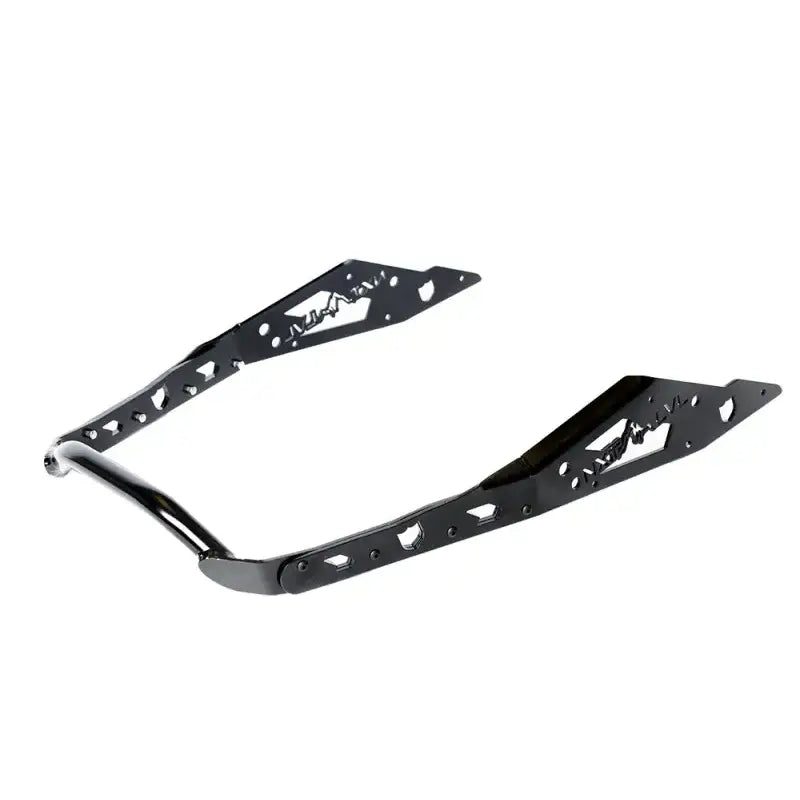 Black metal U-shaped bracket with mountain cutouts for NXPRB231-FBK rear bumper upgrade