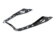Black metal U-shaped bracket with mountain cutouts for NXPRB231-FBK rear bumper upgrade