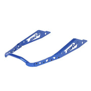 Blue metal snowmobile tunnel stiffeners on NXPRB234-PBL Nxt Lvl Rear Bumper Black Blue
