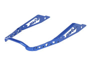 Blue metal snowmobile tunnel stiffeners on NXPRB234-PBL Nxt Lvl Rear Bumper Black Blue
