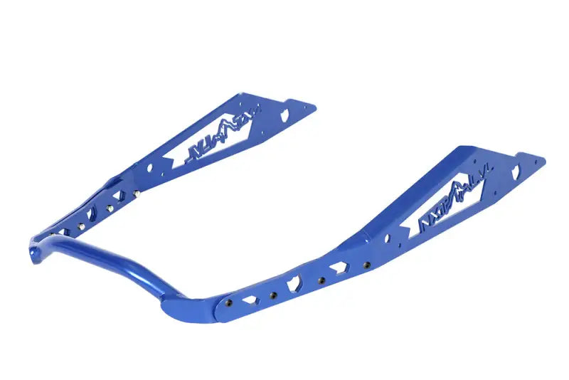 Blue metal snowmobile tunnel stiffeners on NXPRB234-PBL Nxt Lvl Rear Bumper Black Blue