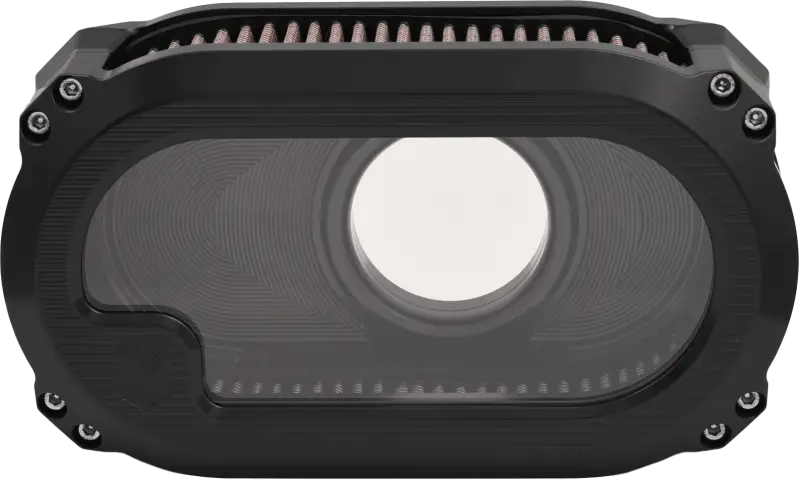 NXT-01B Kens Factory Nxt Lvl M8 Air Cleaner W/Glass Black W/Black - RV and Auto Parts