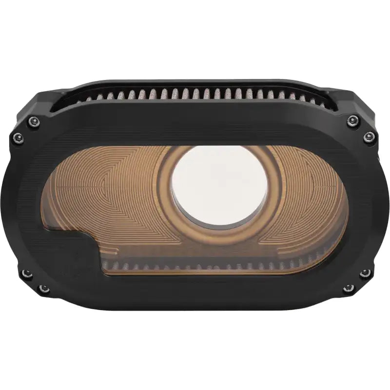NXT-01BG Kens Factory Nxt Lvl M8 Air Cleaner W/Glass Black W/Gold - RV and Auto Parts