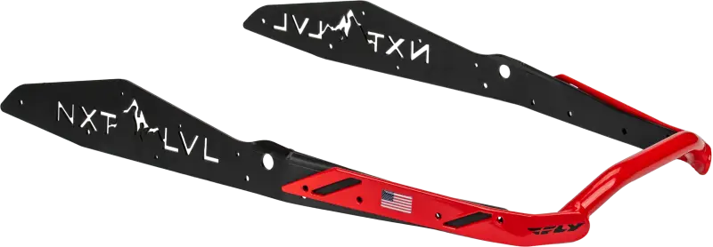 Nxt Lvl Rear Bumper Black/Red Pol - Powersports