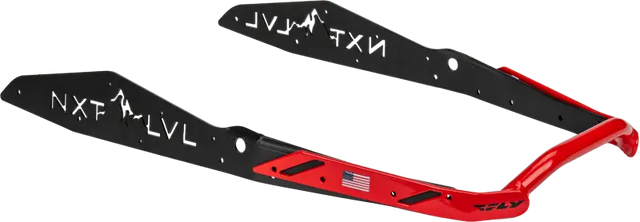 Nxt Lvl Rear Bumper Black/Red Pol - Powersports