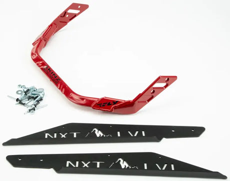 Nxt Lvl Rear Bumper Black/Red Pol - Powersports
