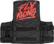FLY RACING Nylon Flotation Vest Black/Red 2x for Powersports