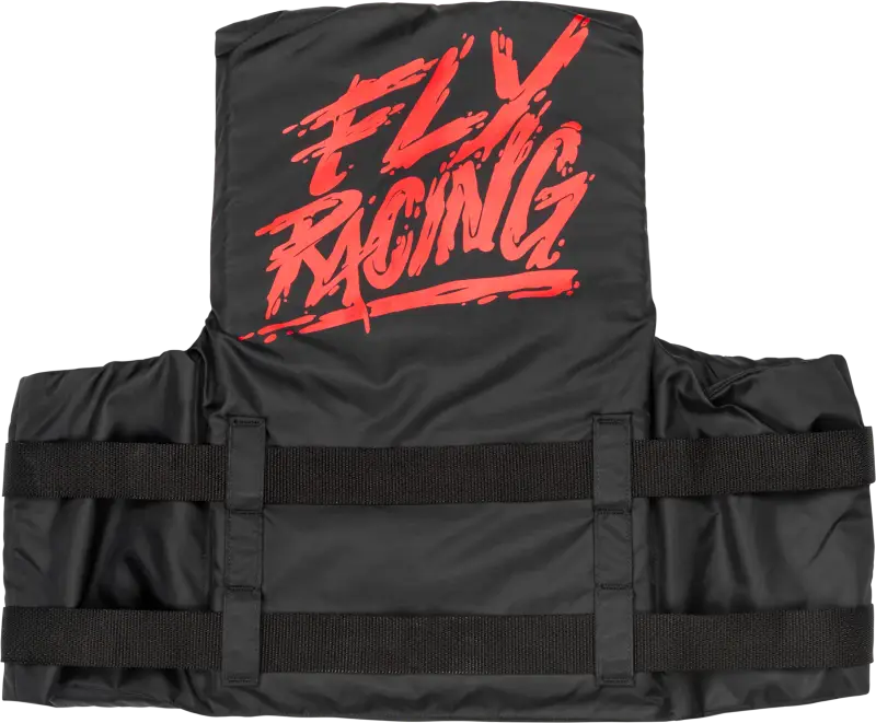 FLY RACING Nylon Flotation Vest Black/Red 2x for Powersports