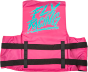 FLY RACING Nylon Flotation Vest Neon Pink/Teal 2x for Powersports
