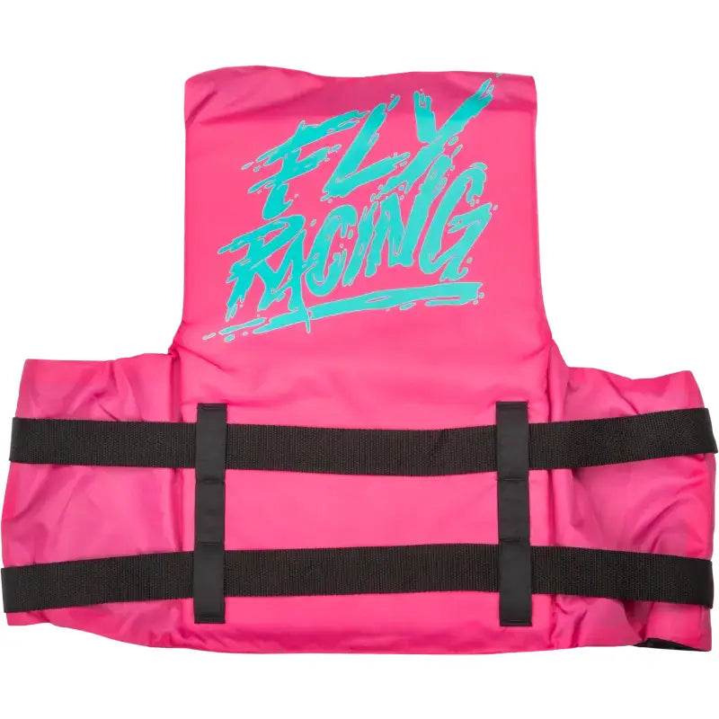 FLY RACING Nylon Flotation Vest Neon Pink/Teal Xs for Powersports