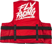FLY RACING Nylon Flotation Vest Red/White 3x for Powersports