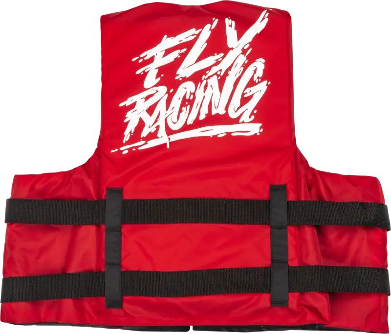 Nylon Flotation Vest Red/White Lg/Xl - RV and Auto Parts