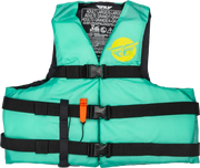 FLY RACING Nylon Flotation Vest Seafoam Green/Yellow Sm/Md