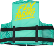 FLY RACING Nylon Flotation Vest Seafoam Green/Yellow Xs for Powersports