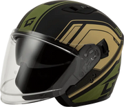 O1187224 Gmax Of-87 Duke Helmet W/Led Light Matte Blk/Green Sm - RV and Auto Parts