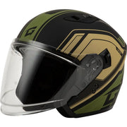 O1287227 Gmax Of-87 Duke Helmet Matte Black/Green Xl