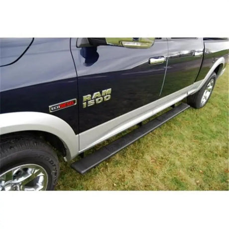 Dark blue Owens Univl Crw cab Ram 1500 pickup truck in crw cab textd style