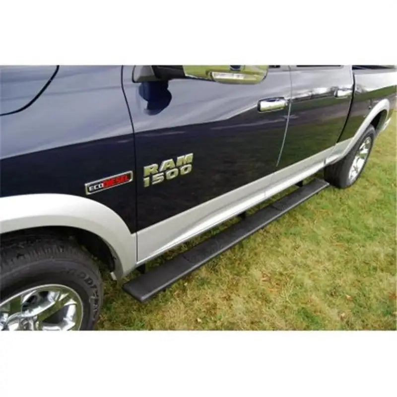 Dark blue Owens Univl Crw cab Ram 1500 pickup truck in crw cab textd style