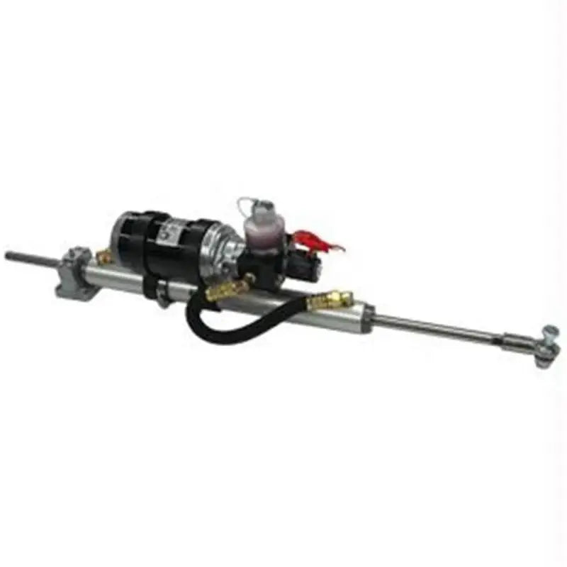 Octaf1212lam12 Octopus linear drive with black silver hydraulic steering assist and red valve