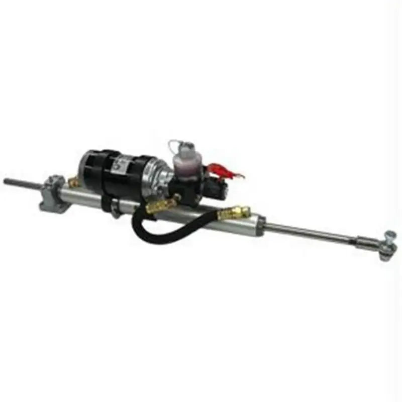 Octaf1212lam12 Octopus linear drive with black silver hydraulic steering and red valve