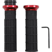 Odi V31HTW-BB-R Lock On Waffle Style Black/Red Tbw - Grips