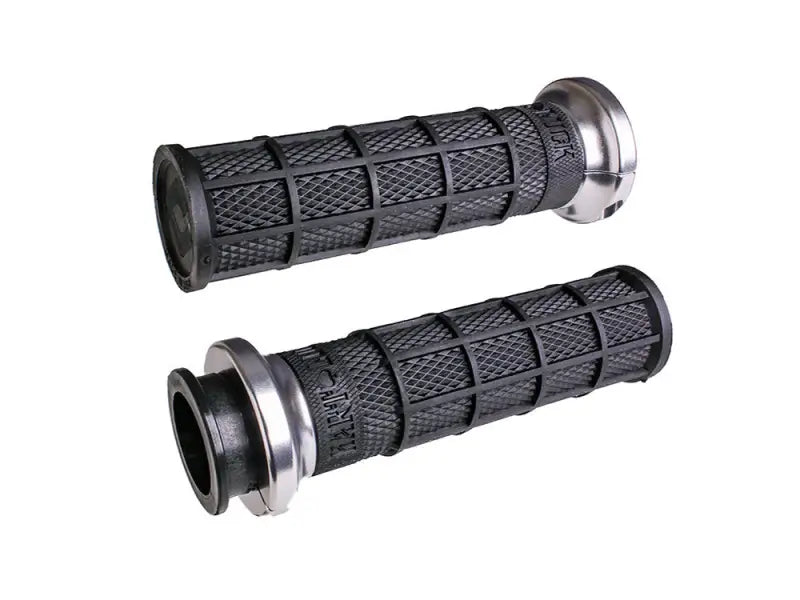 Odi V31ITW-BB-S Lock On Waffle Style Black/Silver Indian Touring - Grips