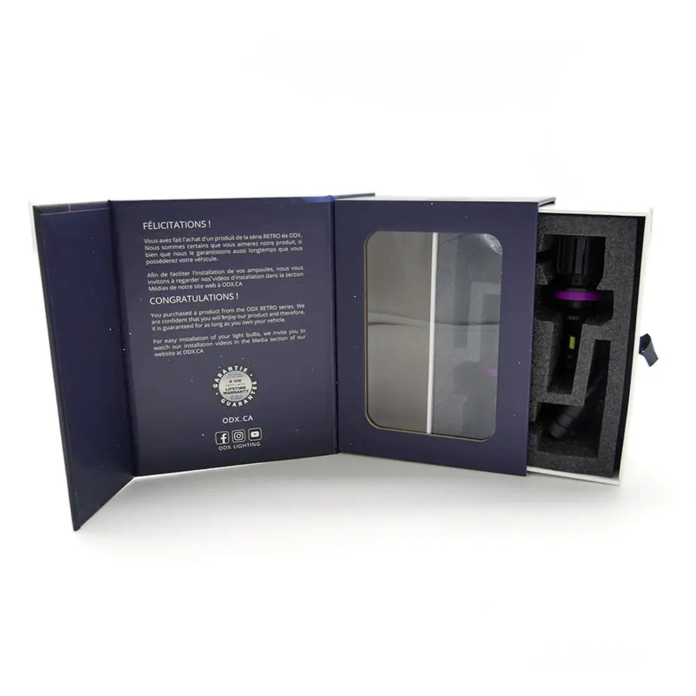 ODX Limited Lifetime Warranty Headlight Bulb Ledretro-H11 - H11 Retro Led Box